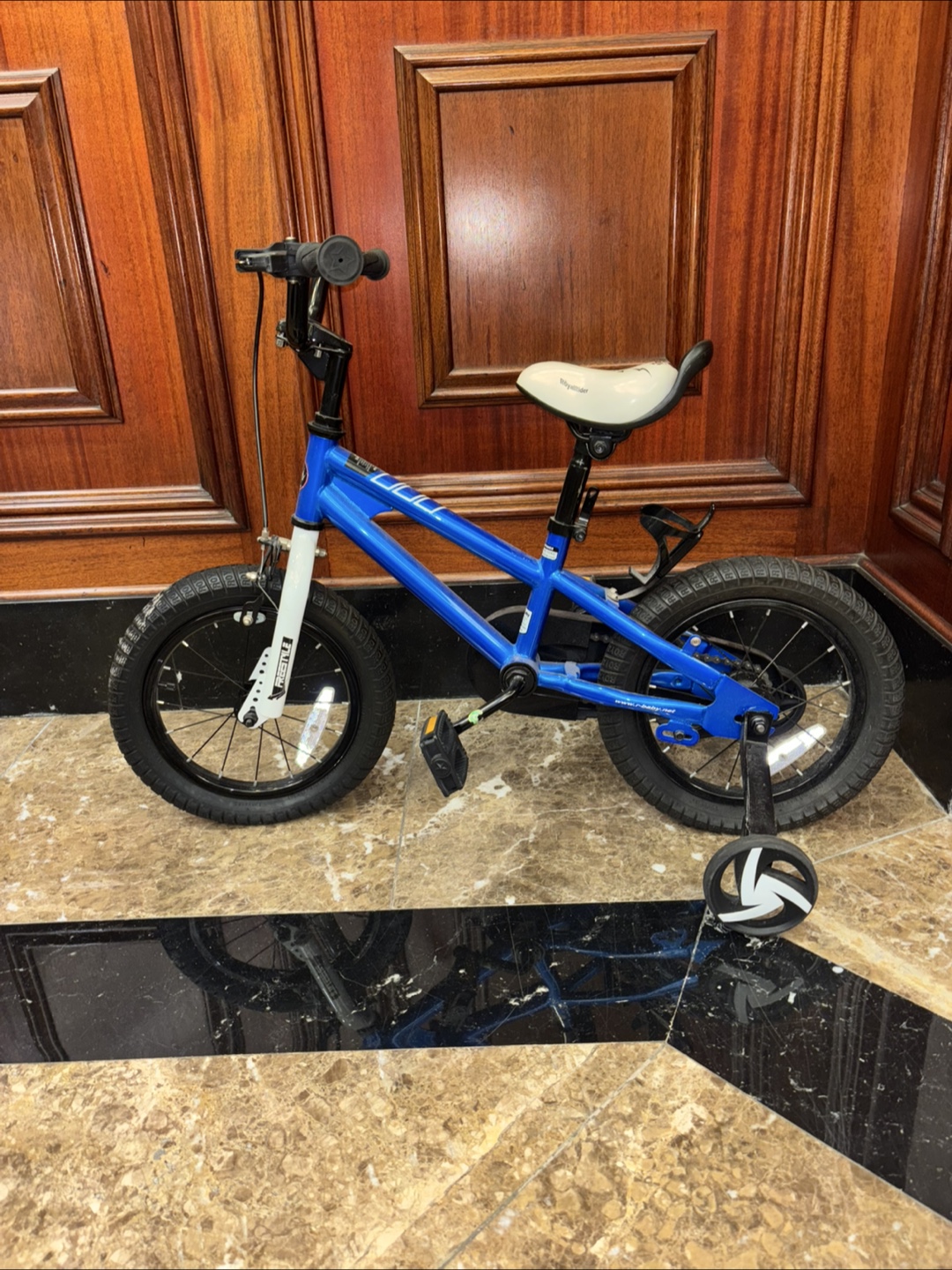 Kids Blue Bike with Training Wheels