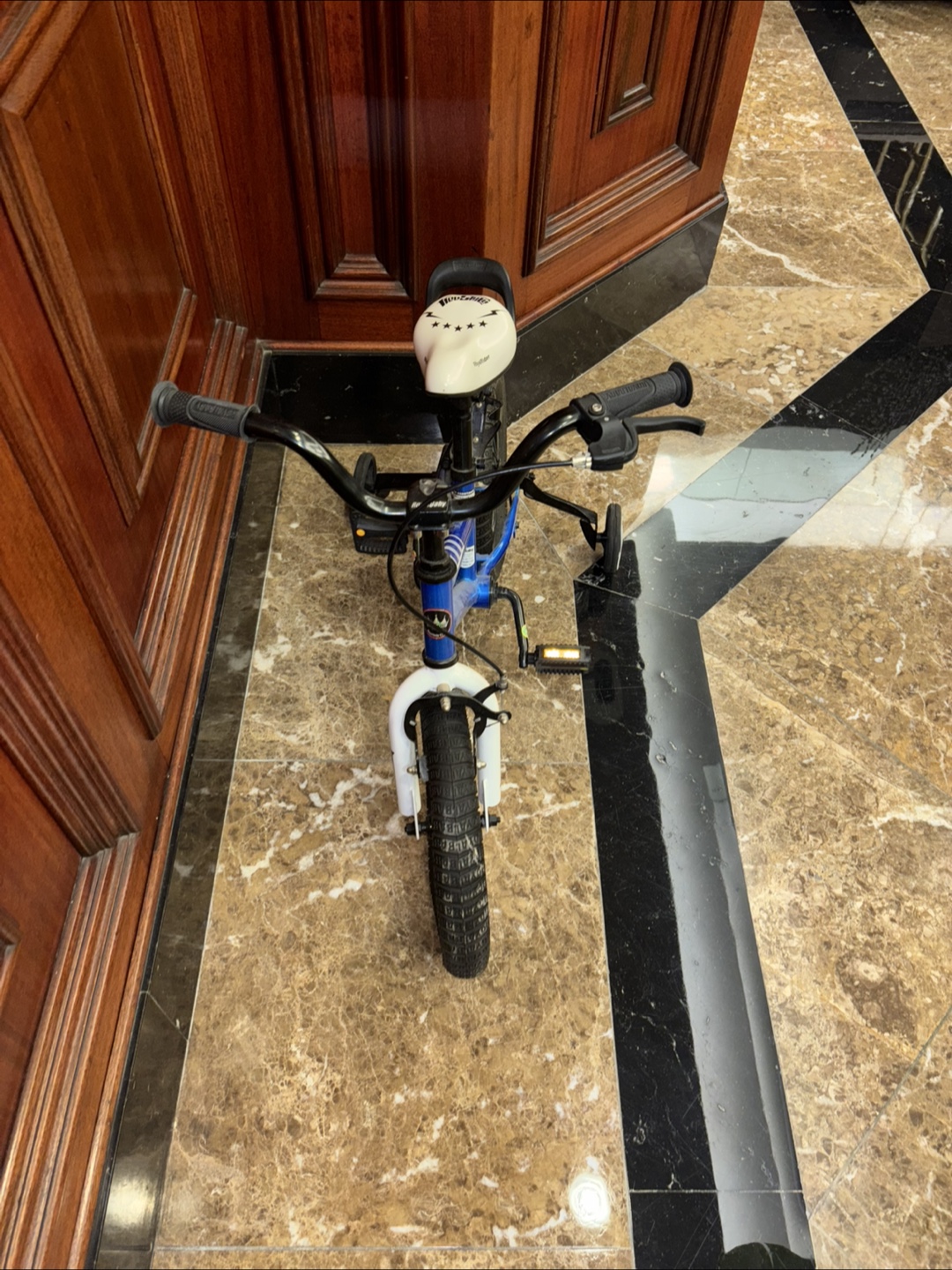 Kids Blue Bike with Training Wheels - photo 2
