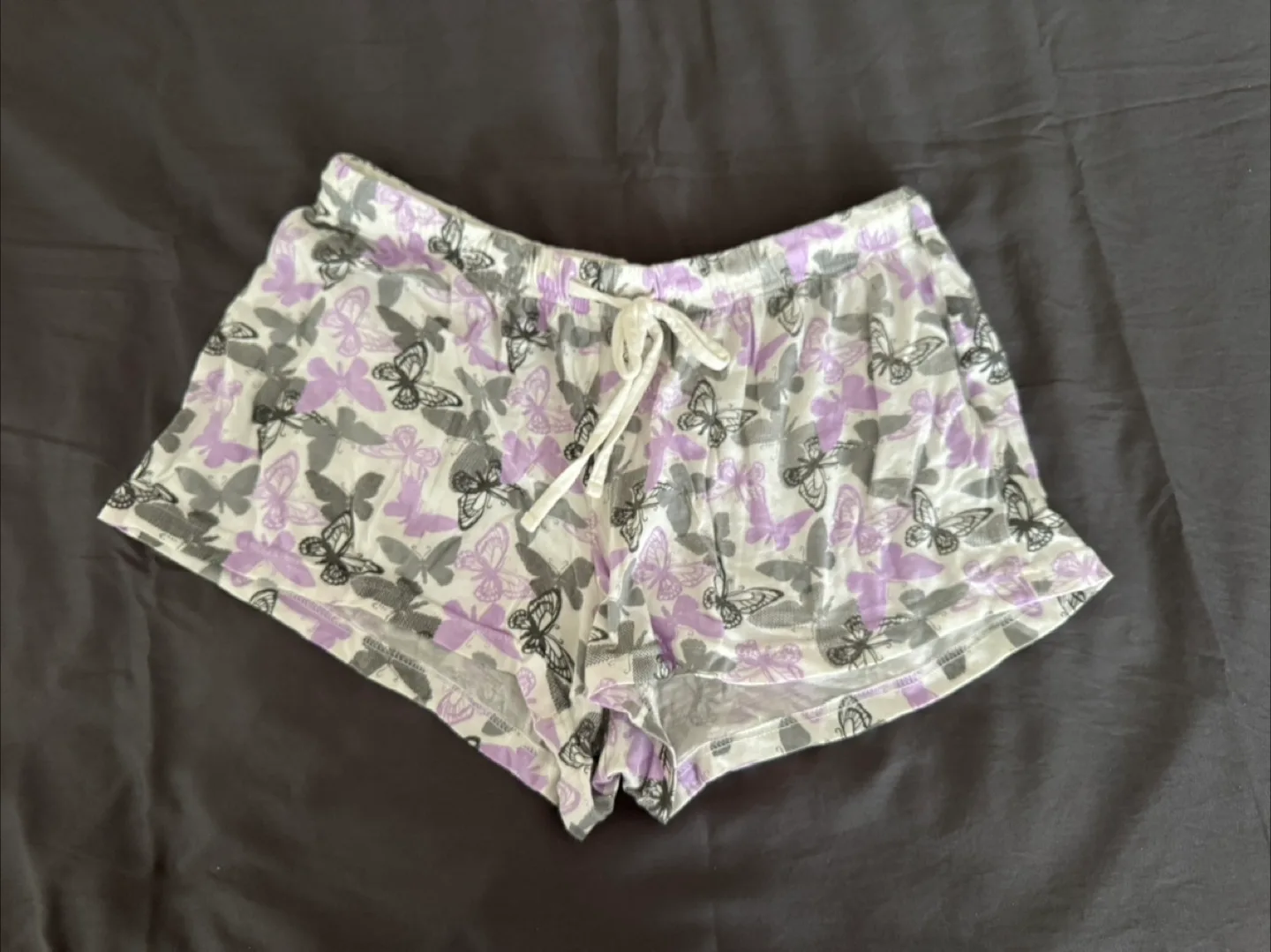 Women's Butterfly Print Sleep Shorts - Size M thumbnail