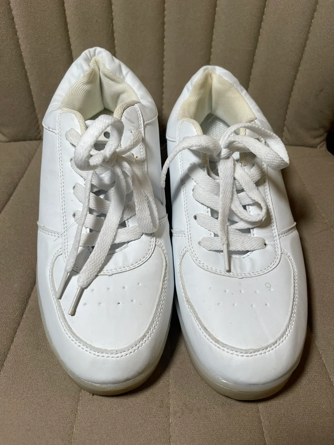 Women's White LED Light Up Sneakers thumbnail