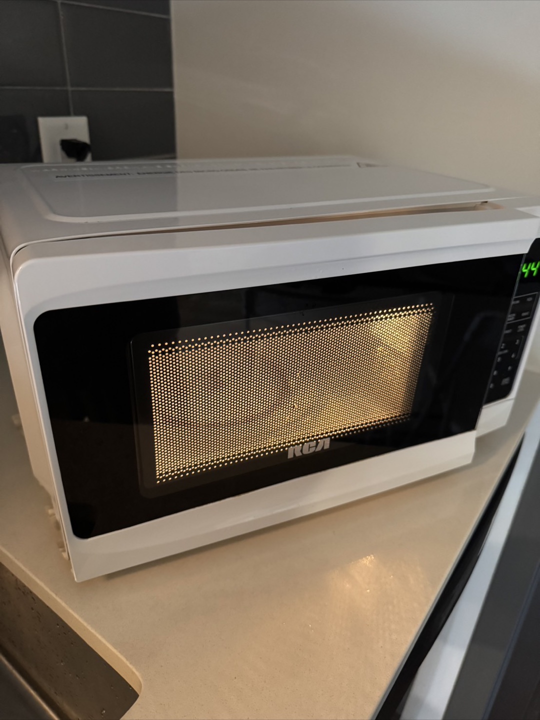 White Microwave with patty paper- limited price until 2-3days