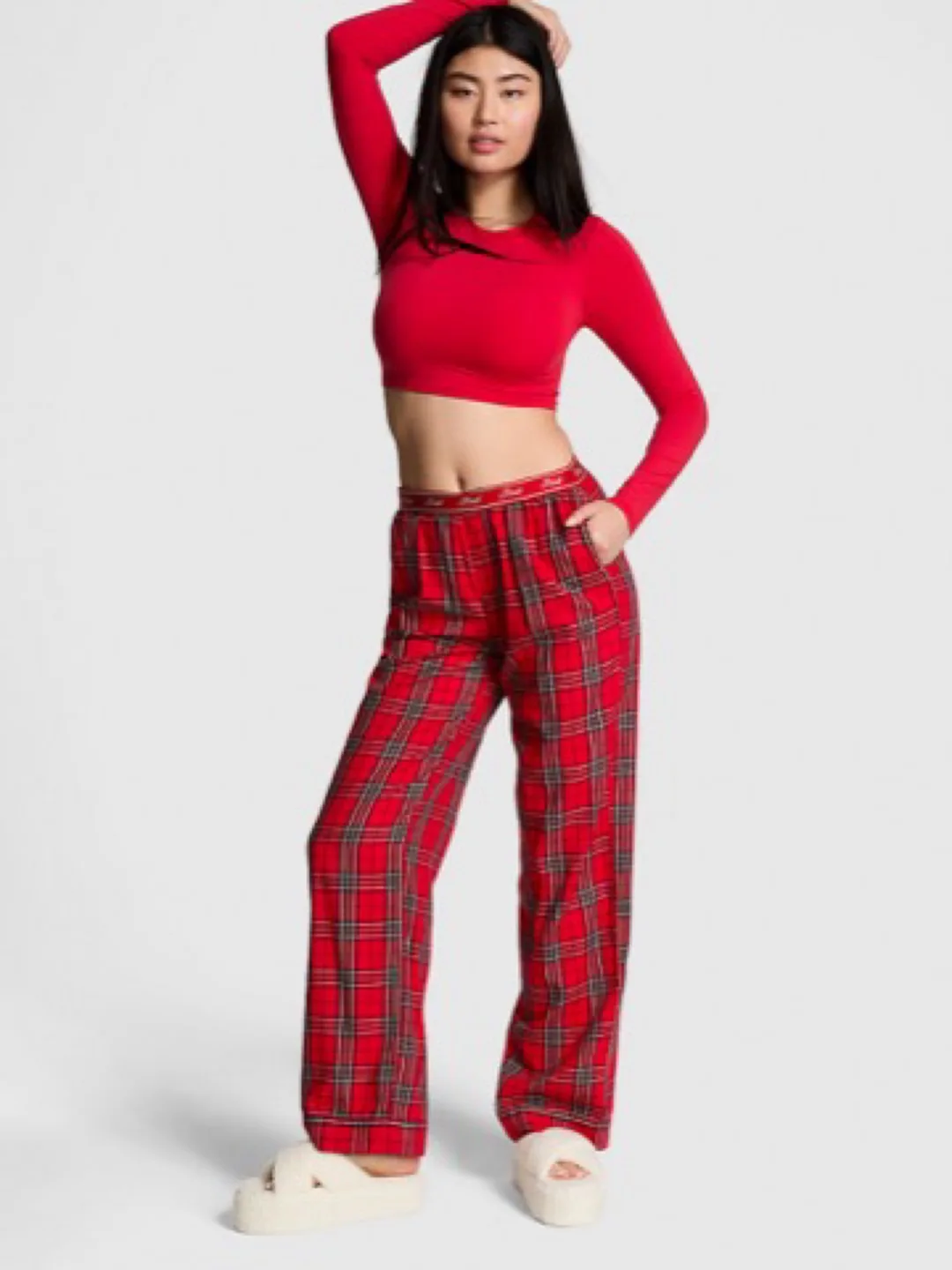Victoria's Secret Red Plaid Pajama Pants thumbnail
