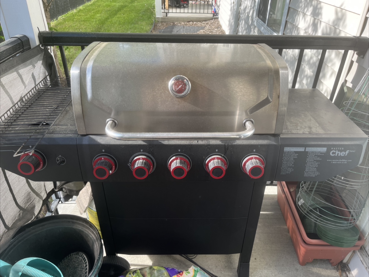 Master Chef 5 burner c/w side burner