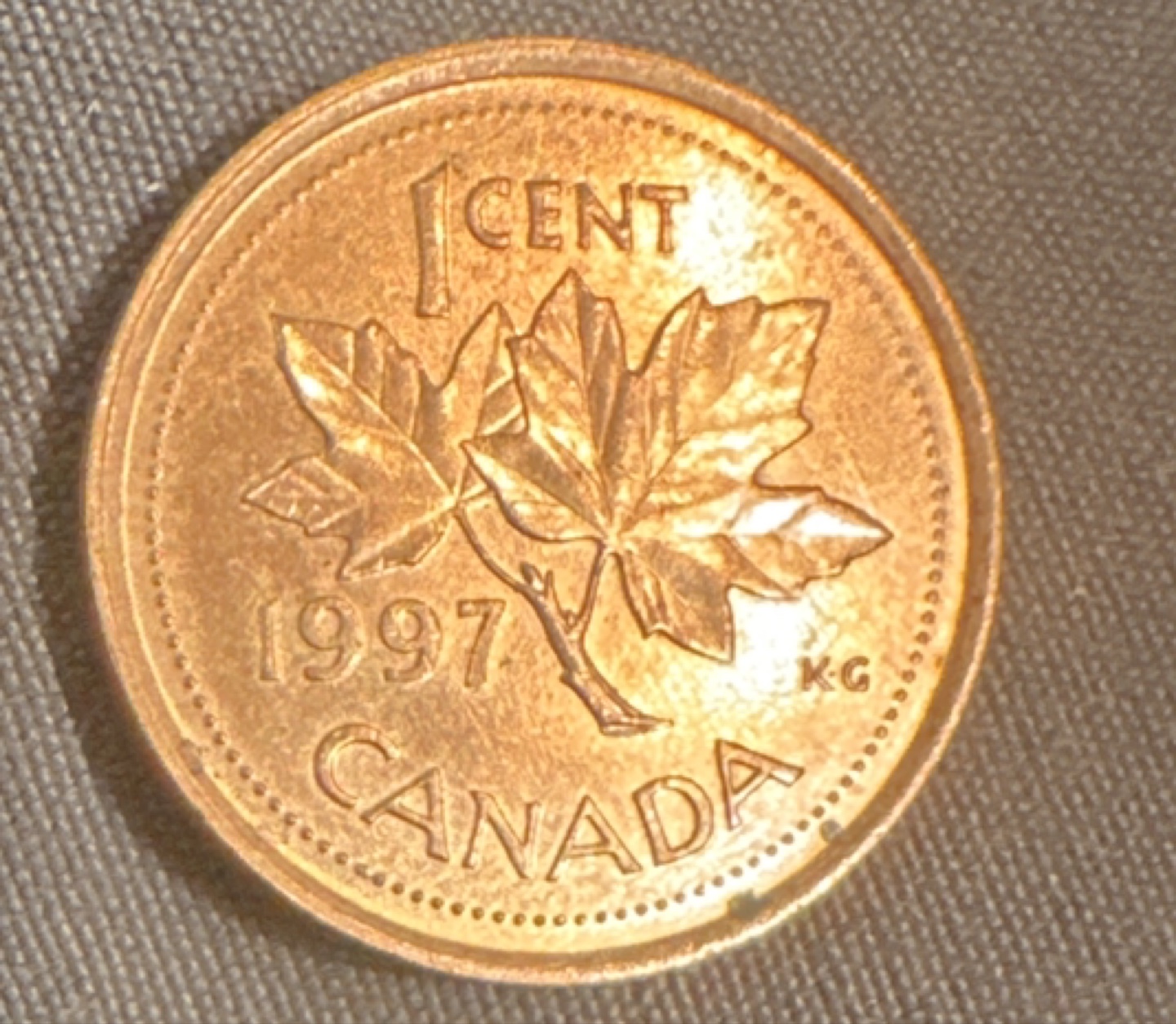 1997 Canadian One Cent Coin