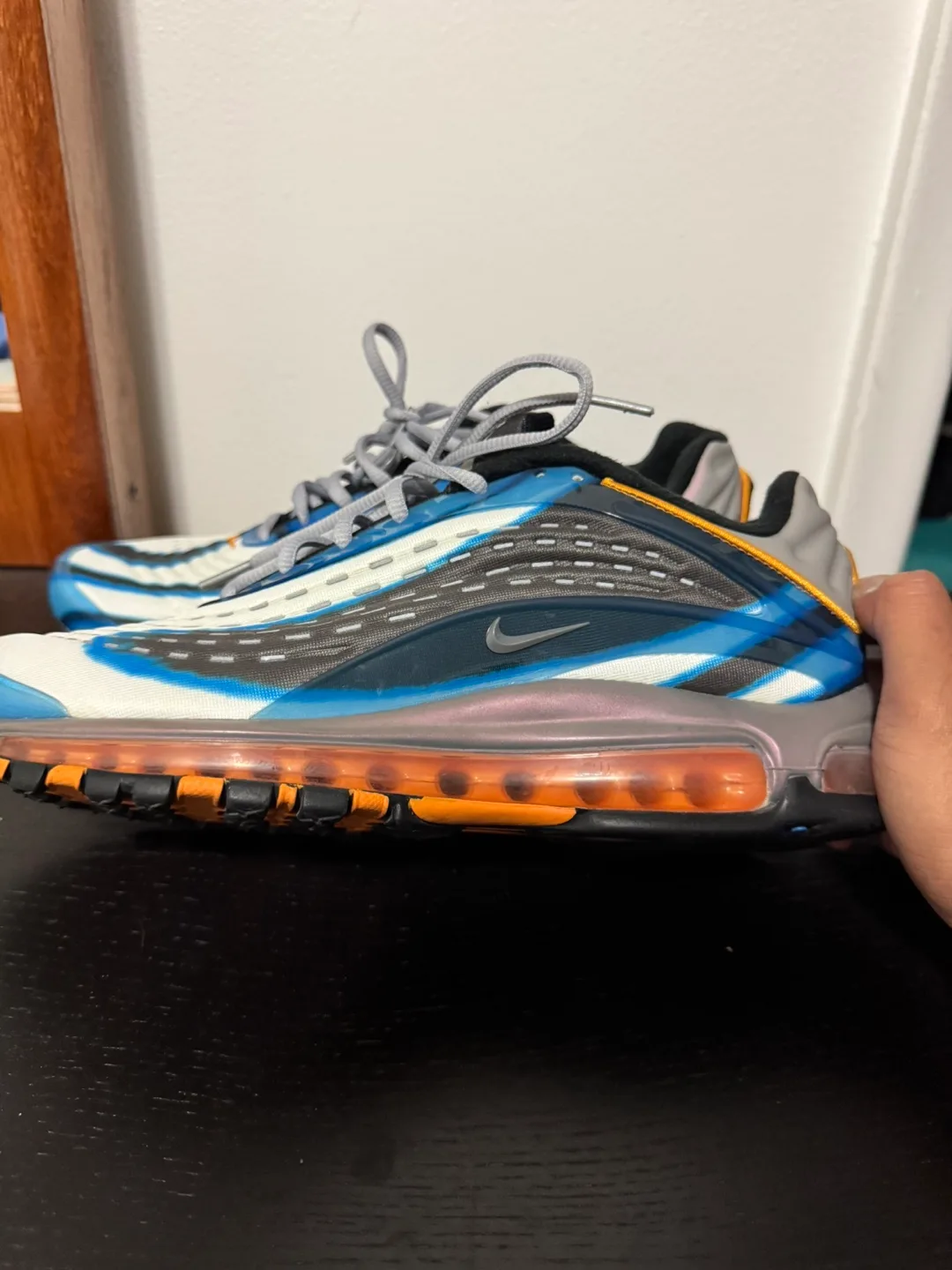 Nike Air Max Deluxe Photo Blue Orange Peel (10.5US) image indicator(7)
