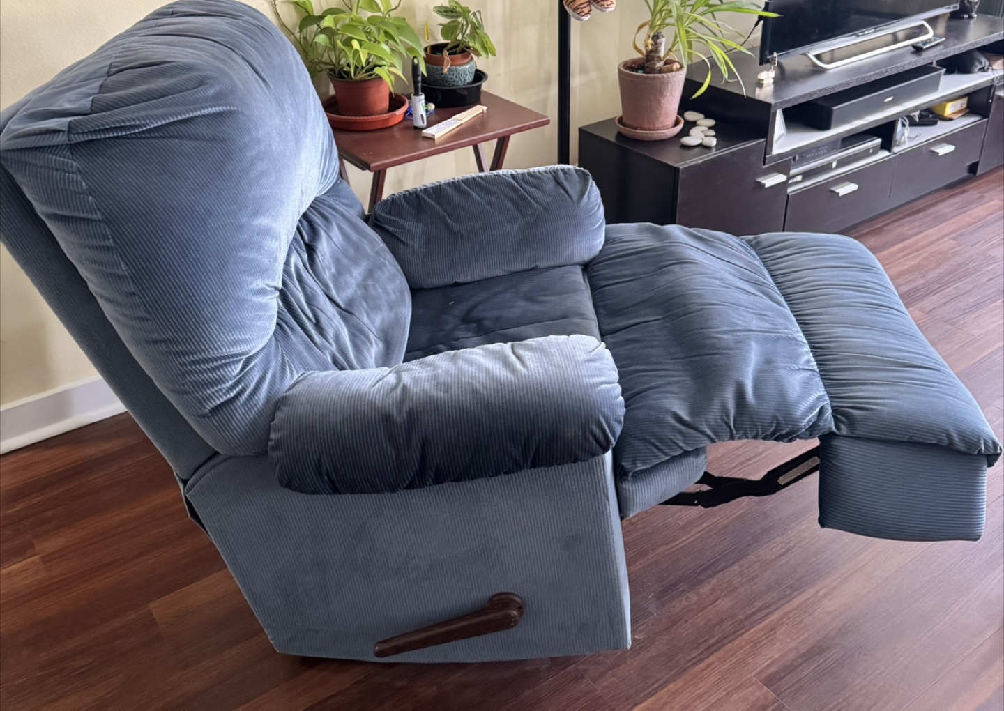 Relaxing Blue Recliner Chair