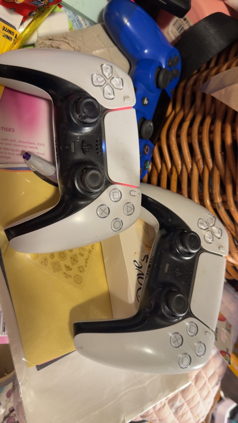 Two PlayStation 5 DualSense Wireless Controllers