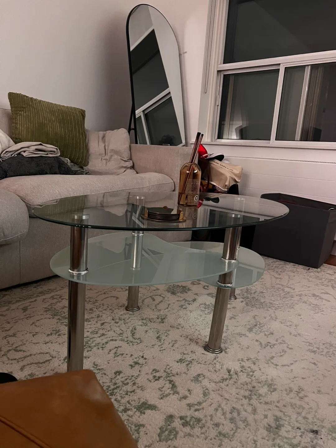 Glass and Chrome Coffee Table thumbnail