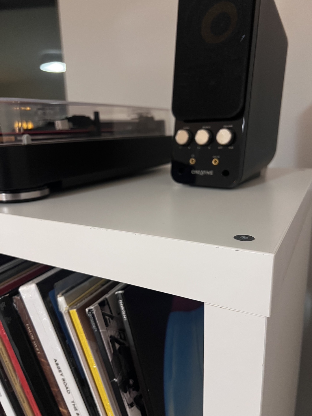 IKEA KALLAX - White with 4 Grey Storage Boxes - photo 2