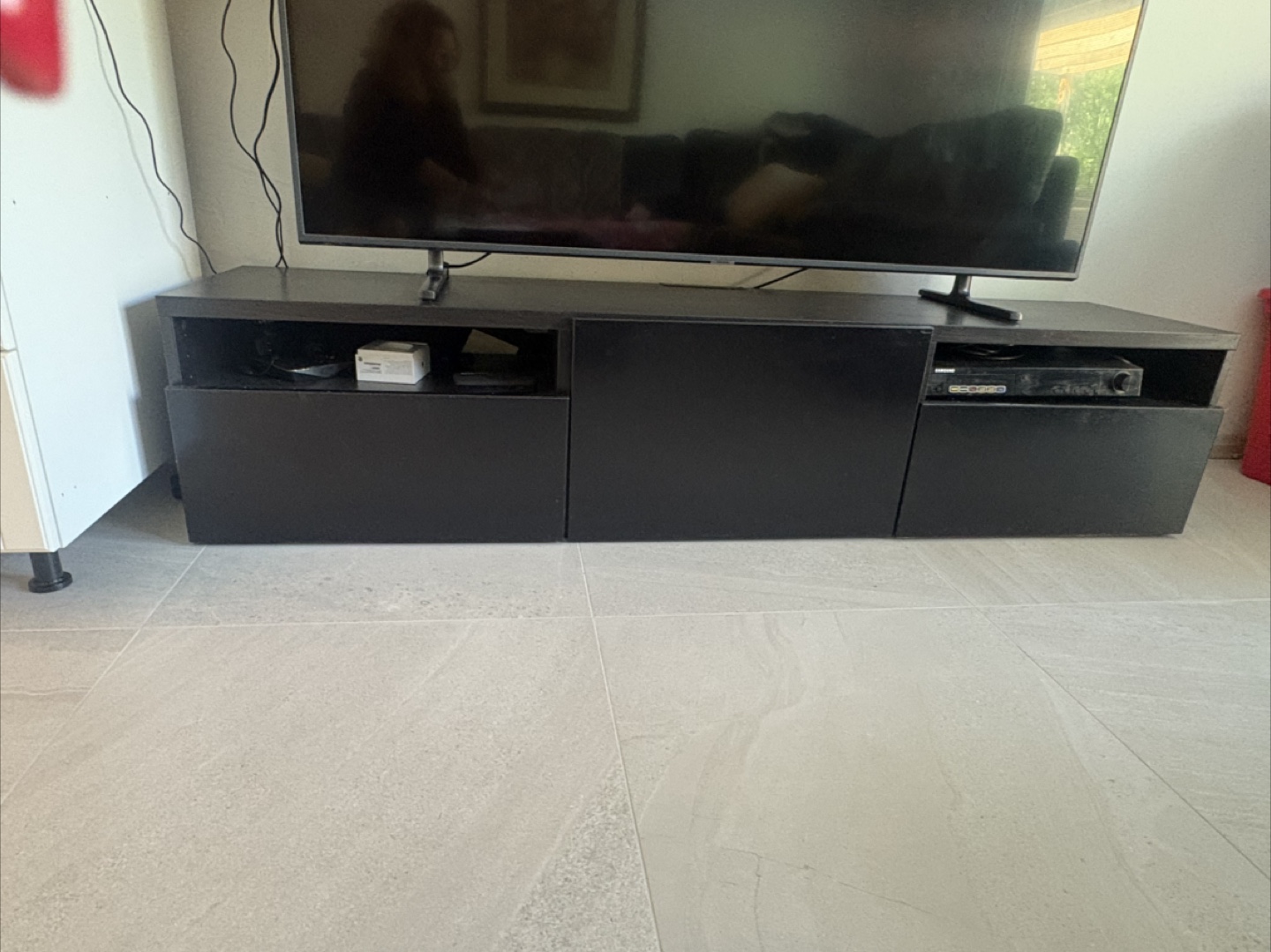 IKEA TV Stand - Black-Brown, Excellent Condition