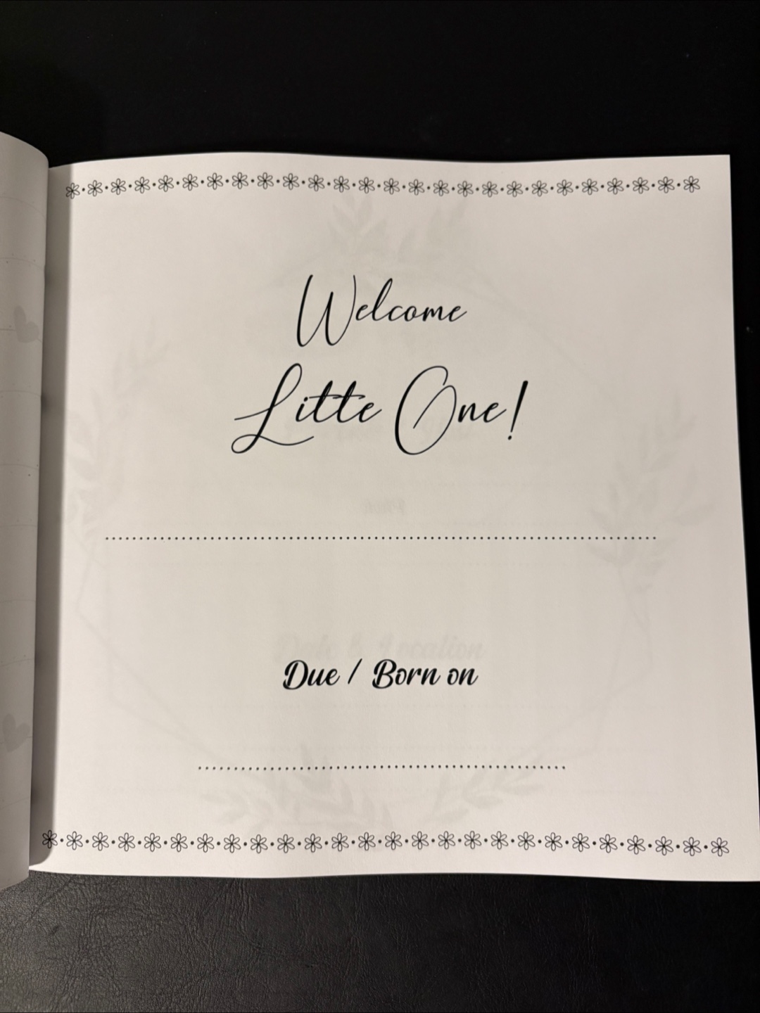 Welcome Baby Guest Book - photo 3