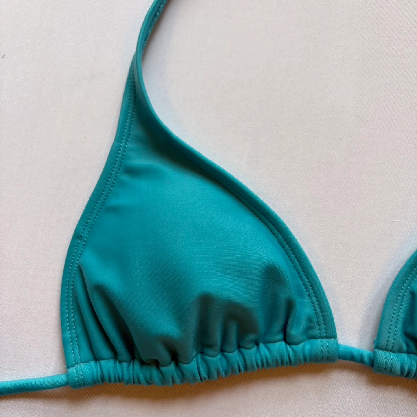 Garage Teal Blue Sliding Triangle Bikini Top Womens Size XS image indicator(2)