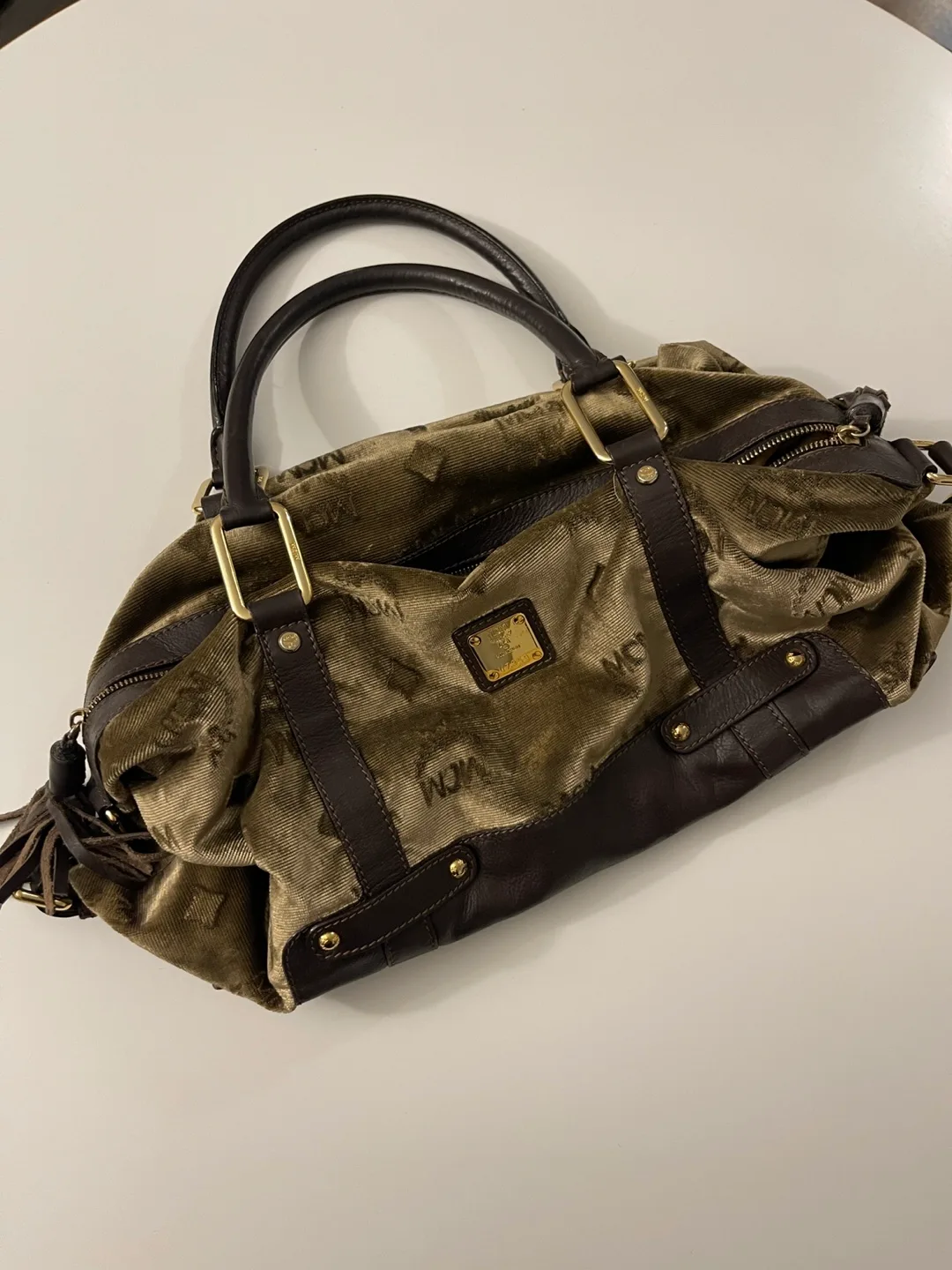 MCM Olive Green Handbag thumbnail