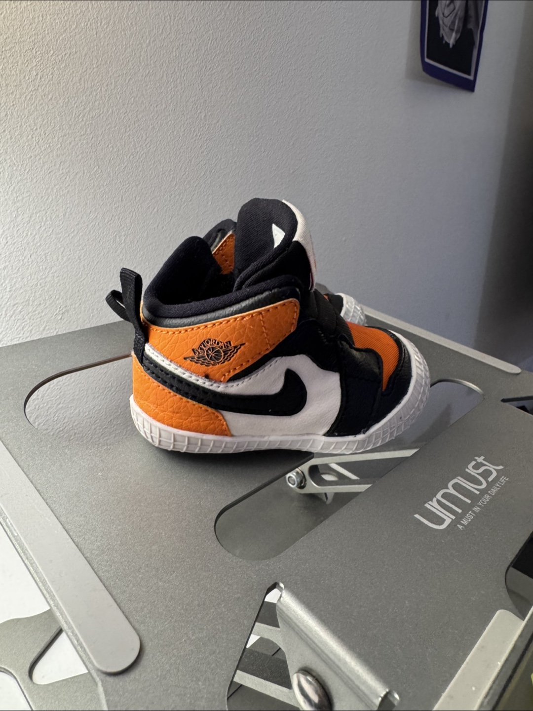 Jordan 1 Crib Bootie - Size 3C - Sail/Black-Starfish