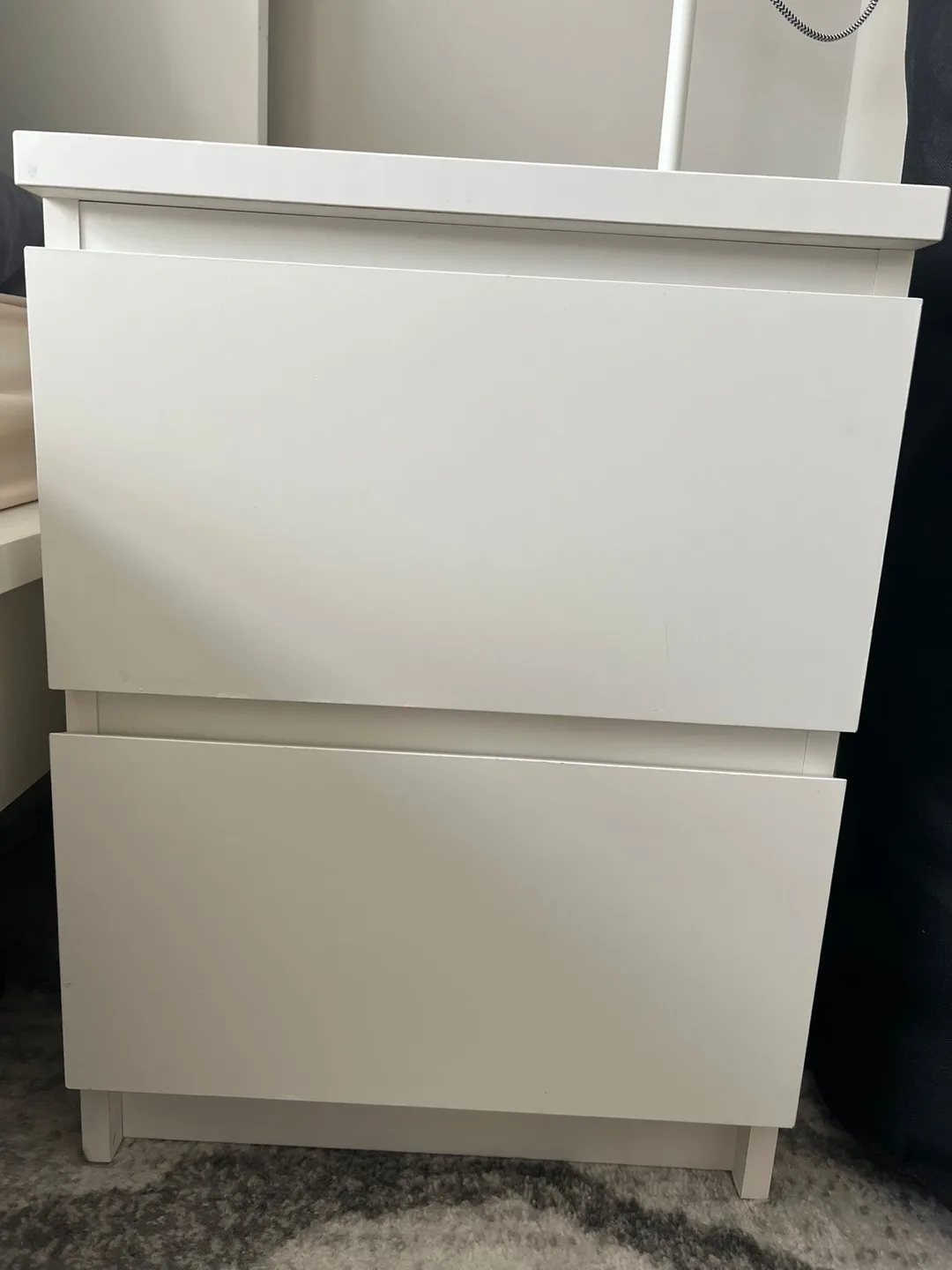 IKEA MALM Two-Drawer Nightstand x 2 thumbnail