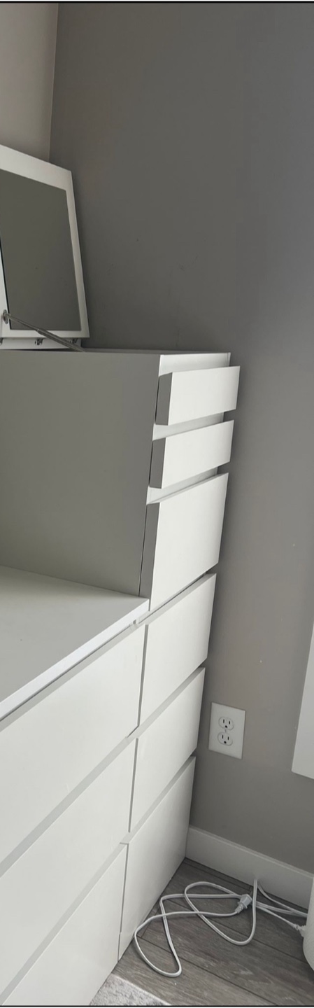 IKEA MALM White 6-Drawer Dresser