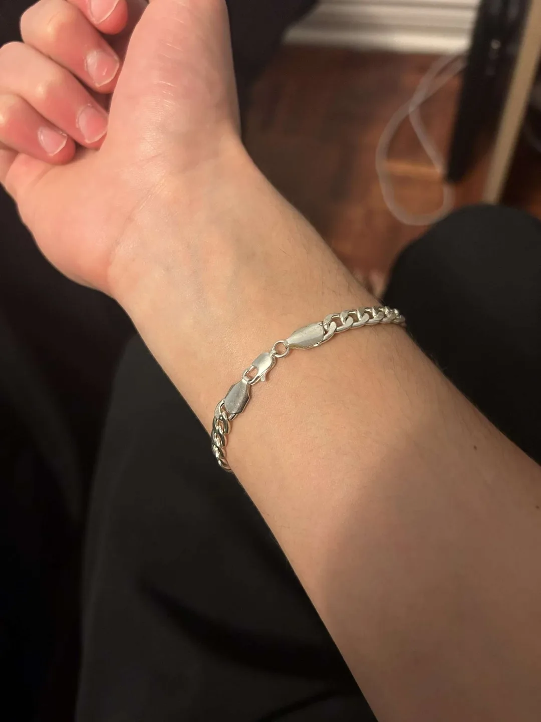 Silver Curb Chain Bracelet image indicator(3)