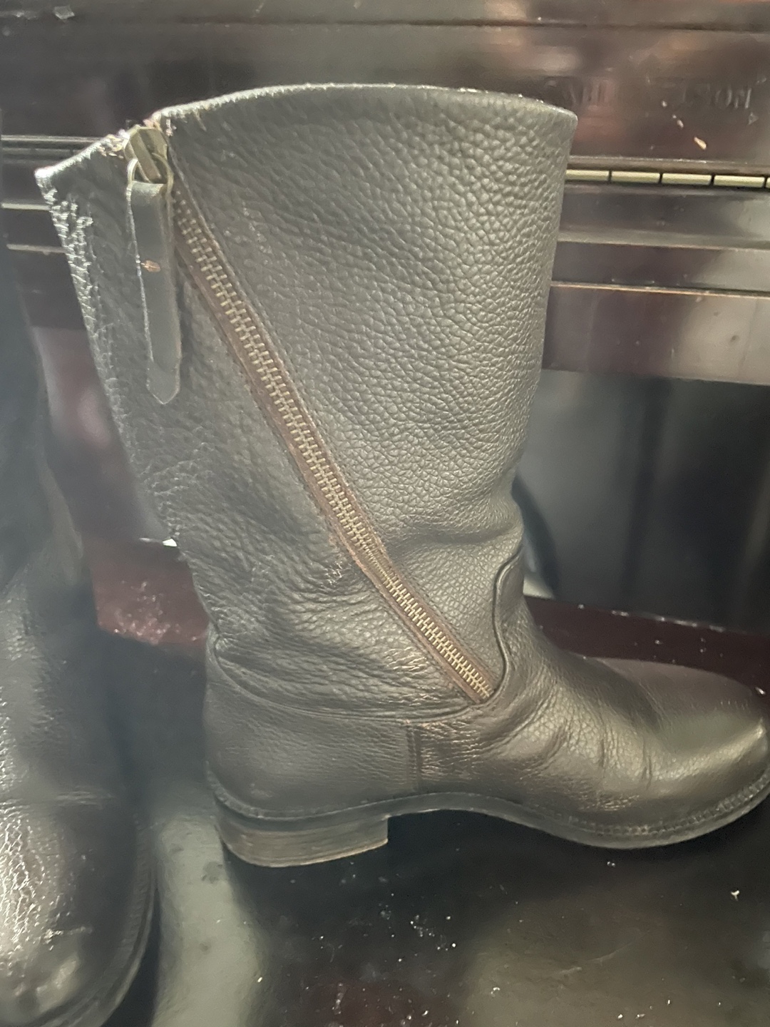 Women's Brown Leather Boots - photo 3