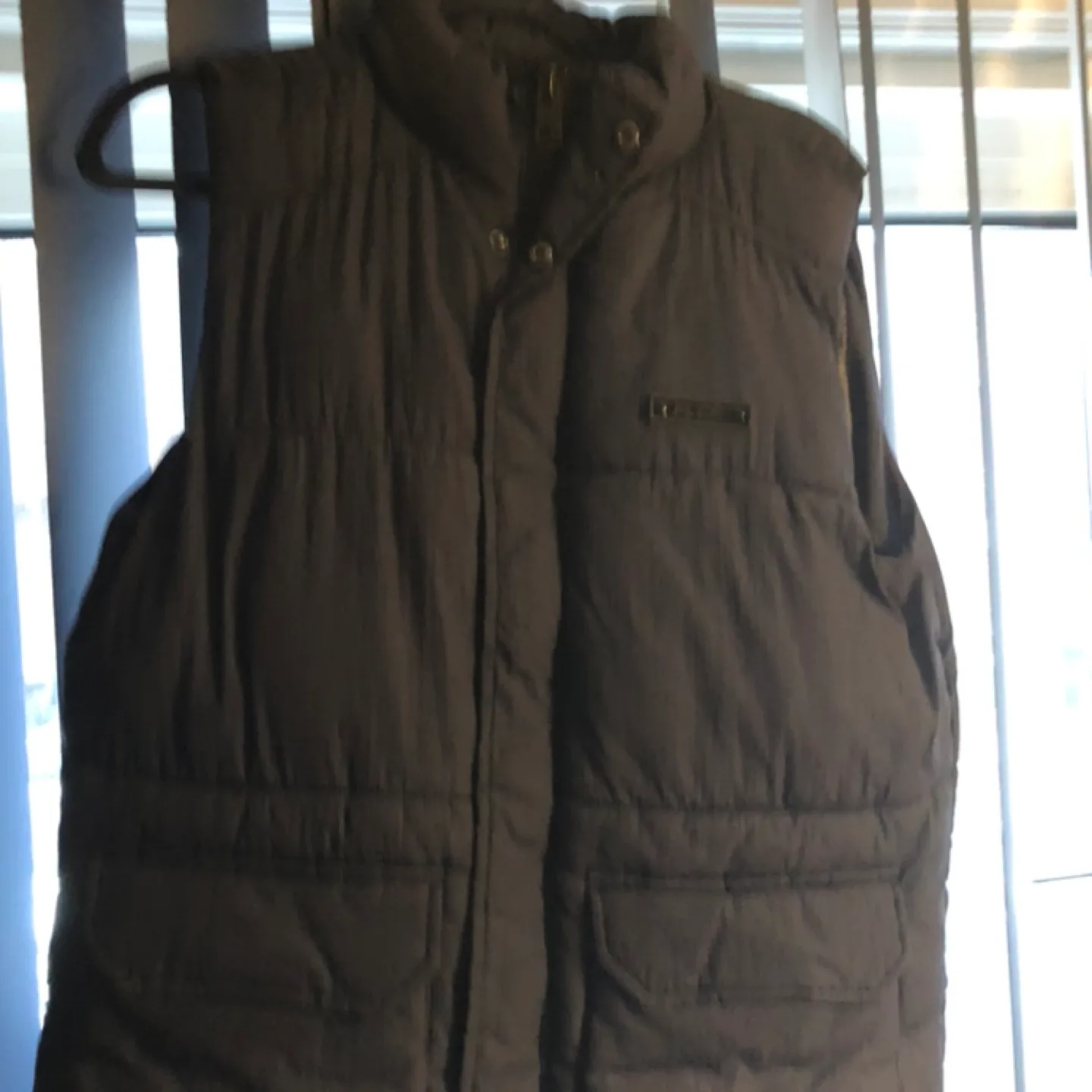 Men's Dark Grey Puffer Vest thumbnail