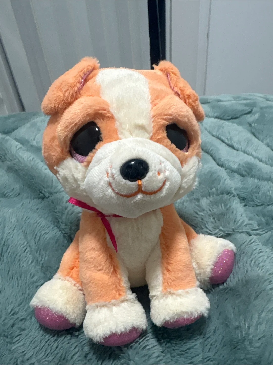 Adorable Peach-Colored Plush Puppy thumbnail