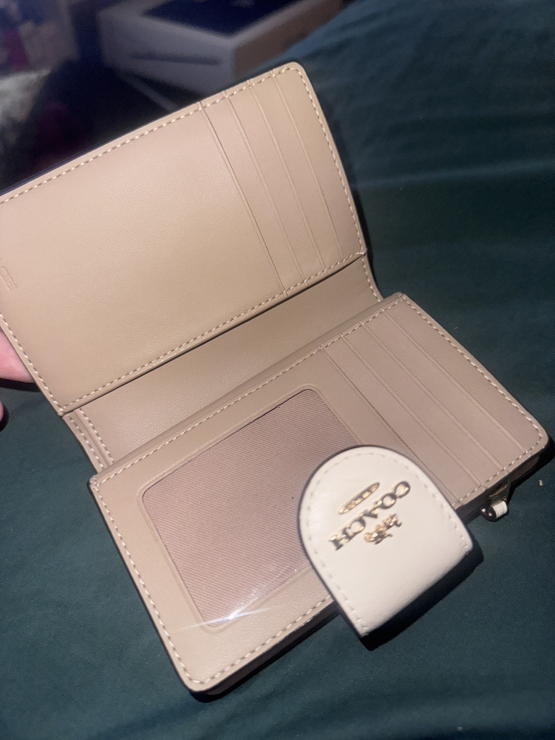 Coach Floral Compact Bifold Wallet - photo 2