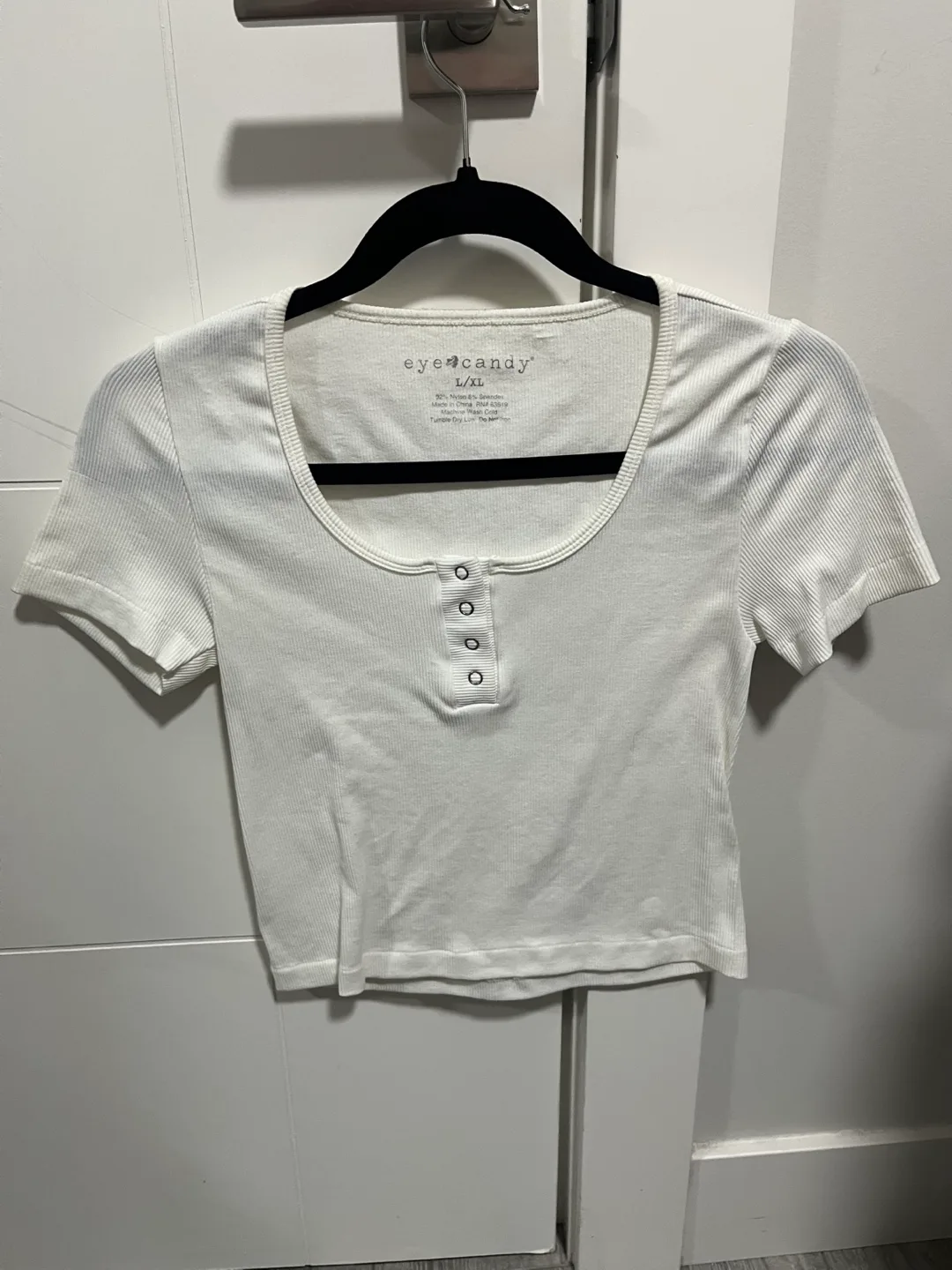 White basic Crop Top thumbnail