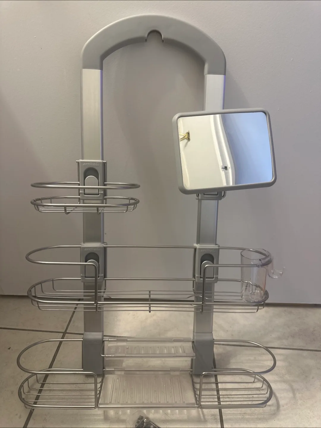Over-the-Shower Organizer with Mirror thumbnail
