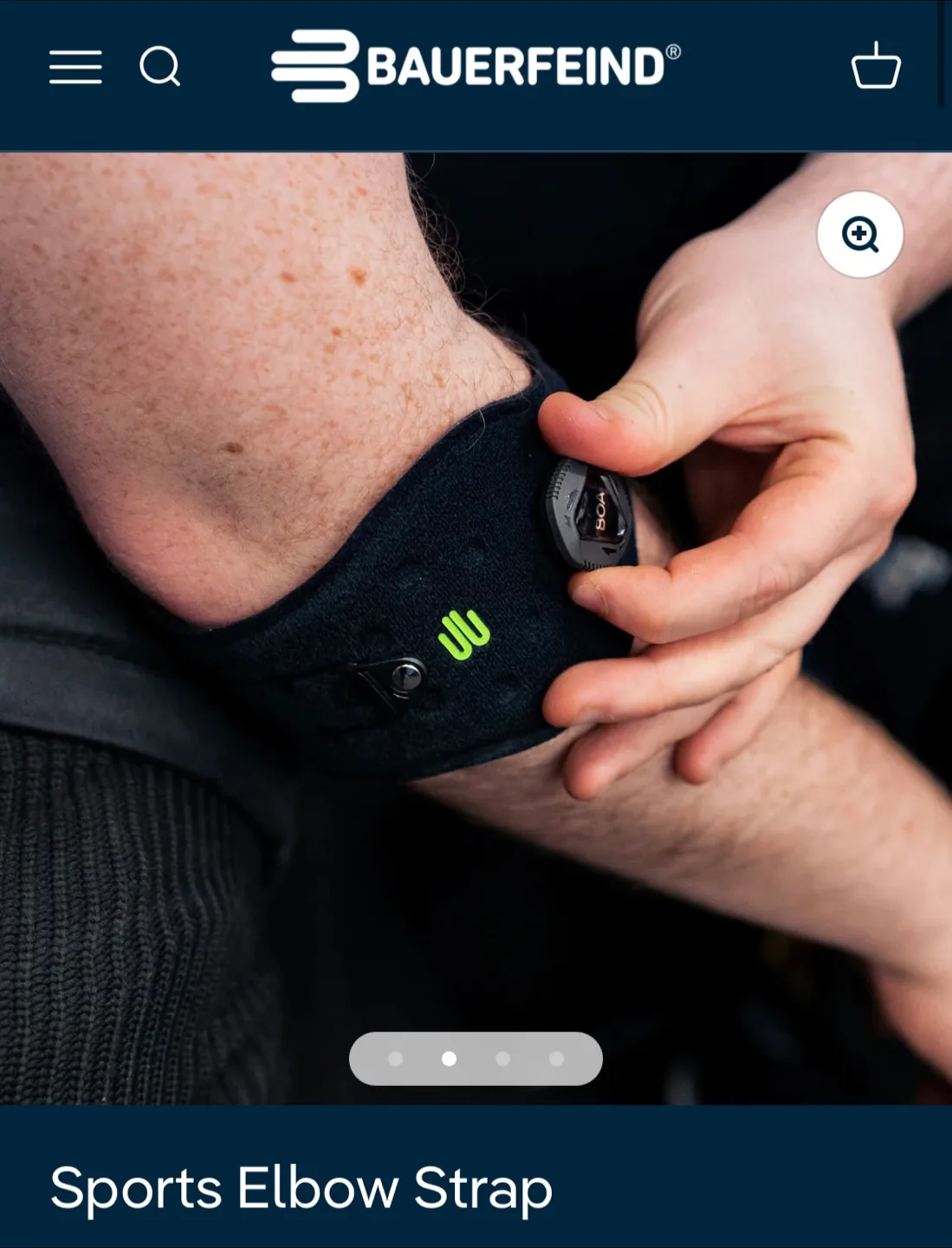 Bauerfeind Sports Elbow Strap - Brand New. In Box. image indicator(6)