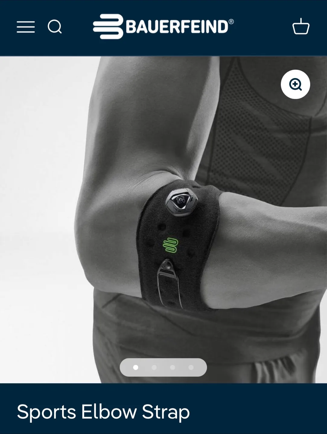 Bauerfeind Sports Elbow Strap - Brand New. In Box. image indicator(7)