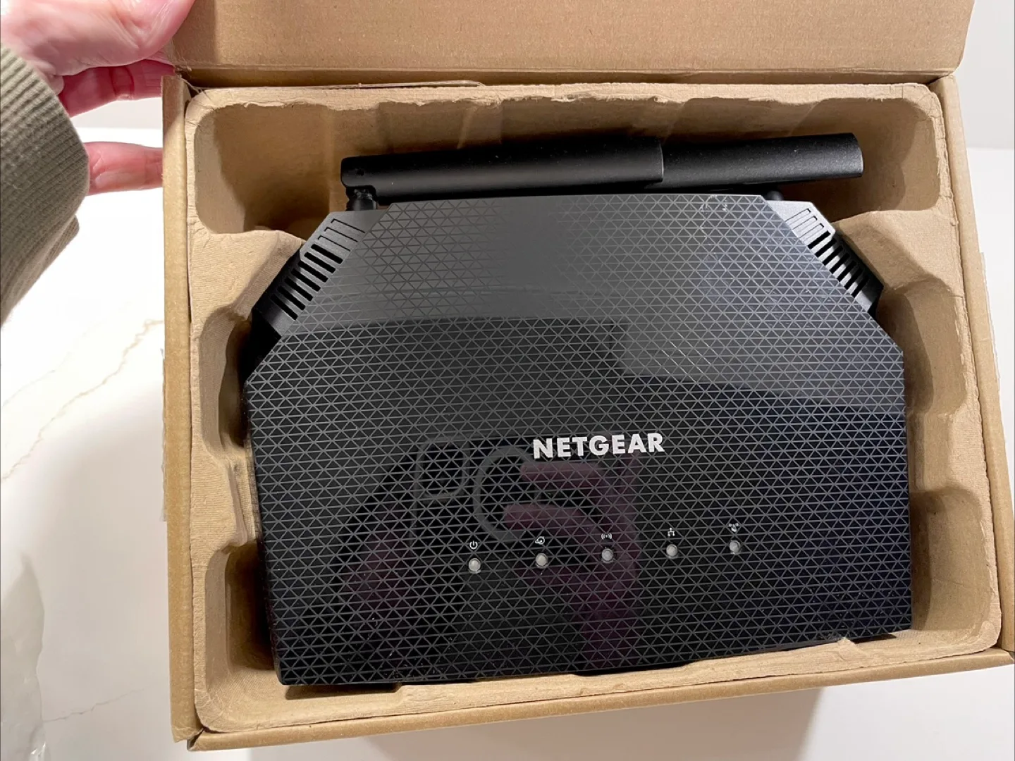 NETGEAR 4-Stream WiFi 6 Router (RAX10) AX1800 1,500 Sq. Ft. New! image indicator(3)