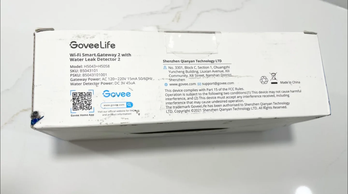 GoveeLife WiFi Water Leak Detector 2 for Home. Sealed Box. image indicator(2)