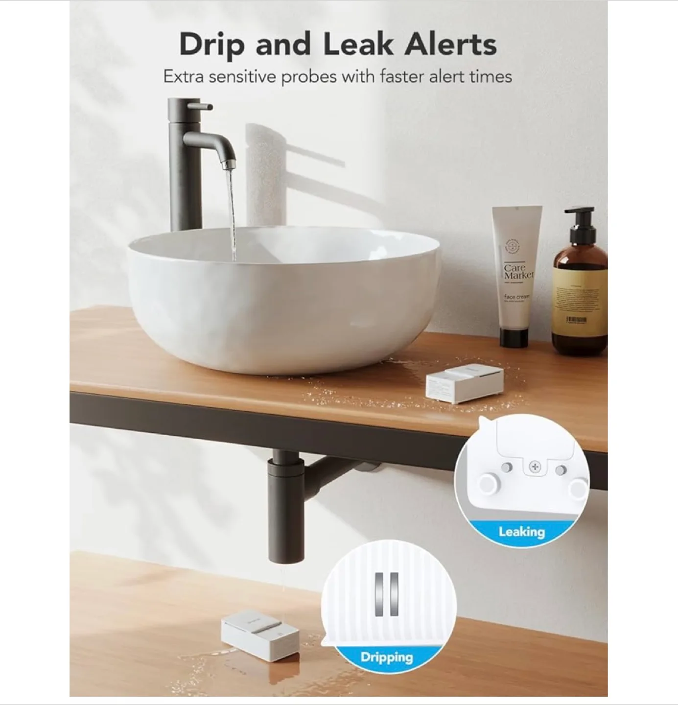 GoveeLife WiFi Water Leak Detector 2 for Home. Sealed Box. image indicator(7)