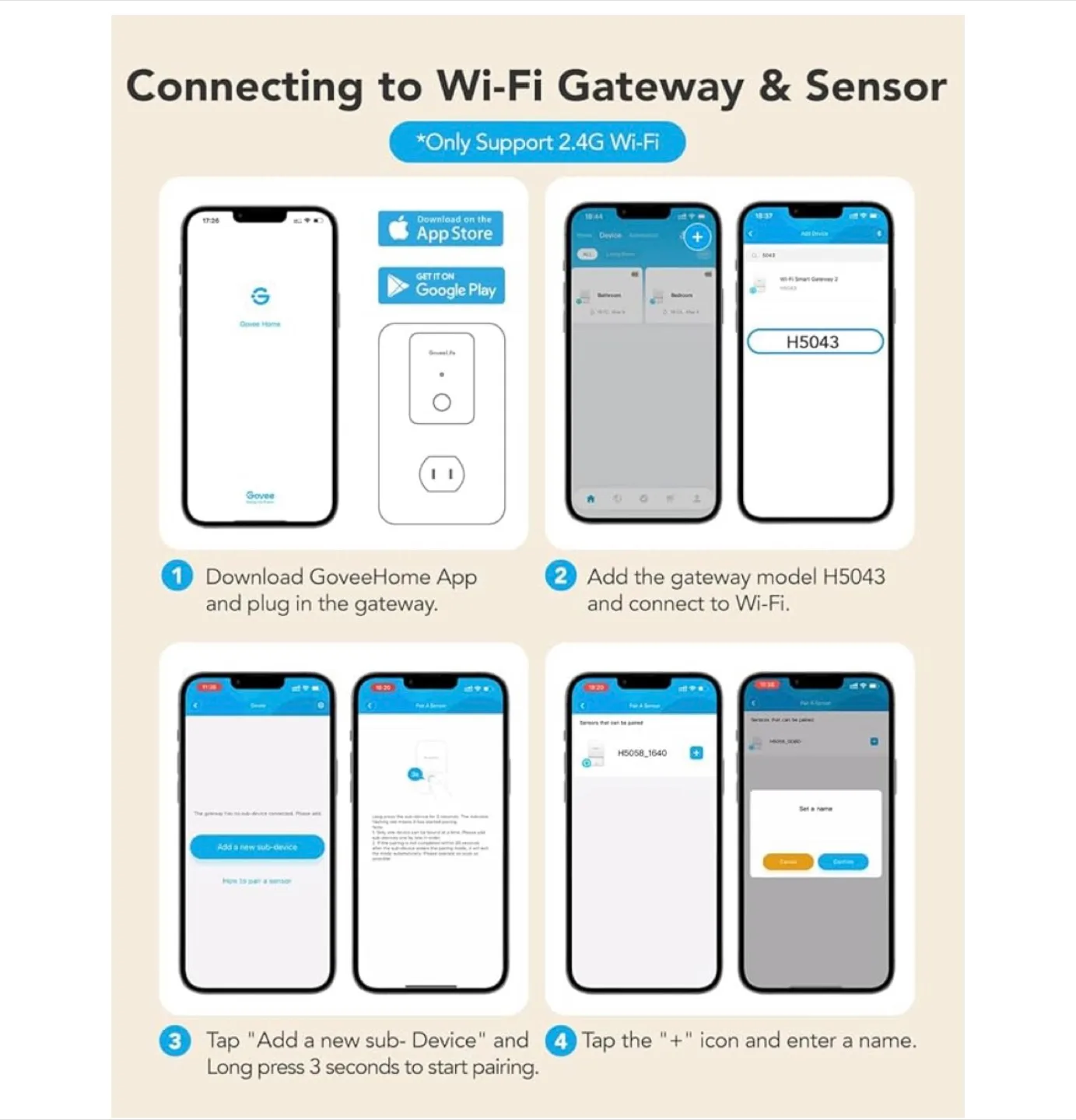 GoveeLife WiFi Water Leak Detector 2 for Home. Sealed Box. image indicator(9)