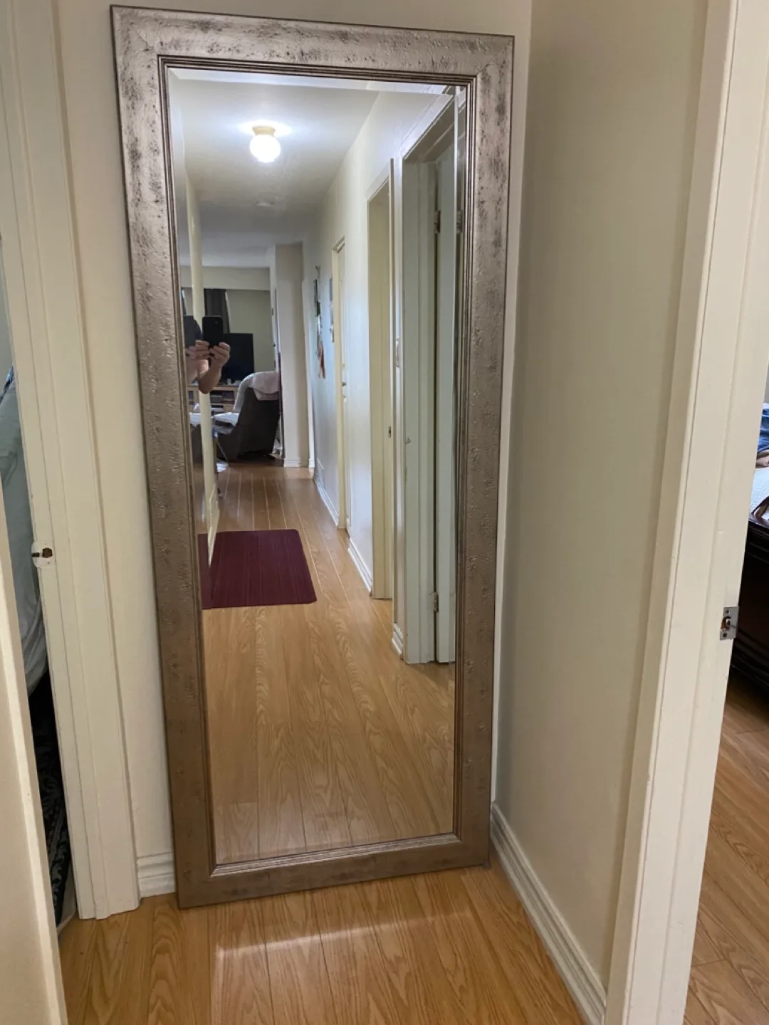 Full Length Floor Mirror with Silver Frame image indicator(2)