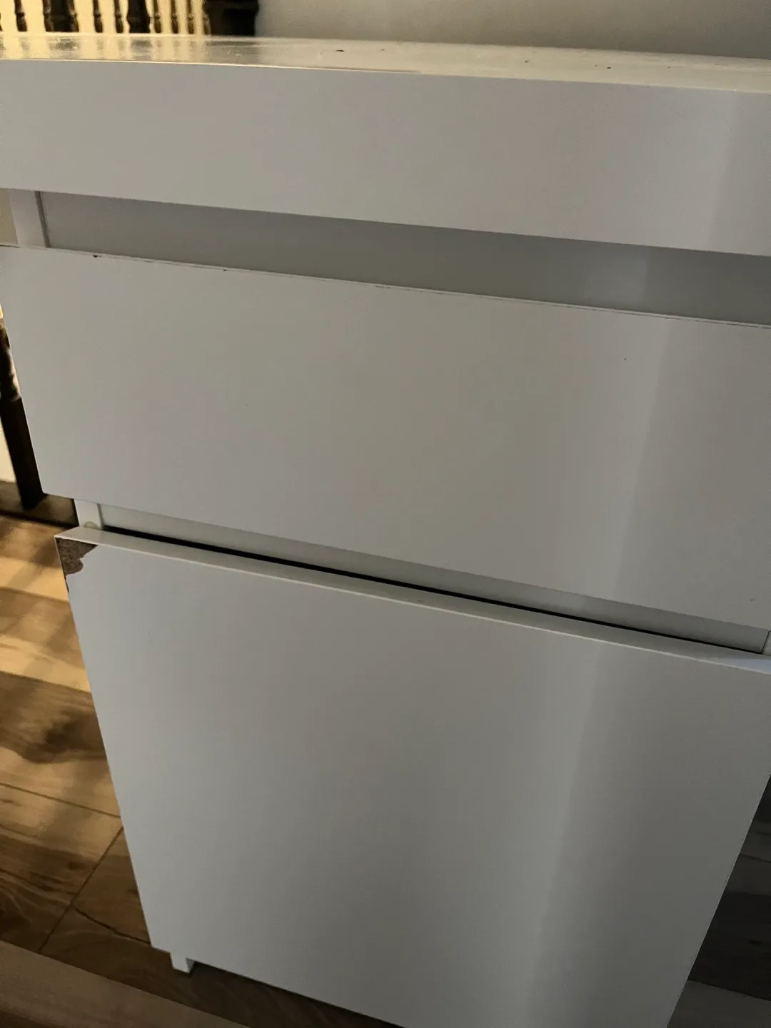 White IKEA Desk with Two Drawers
