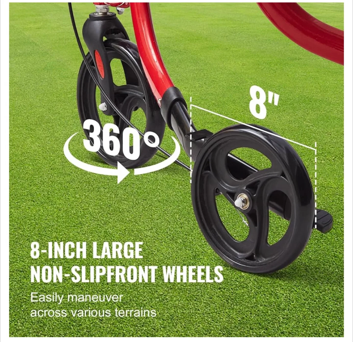 VEVOR 3-Wheel Rollator Walker. Lightweight, Foldable. New! image indicator(7)