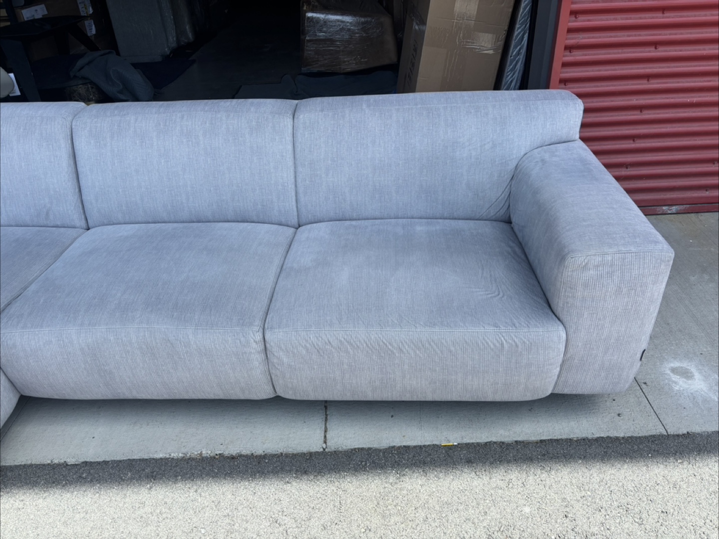 Furninvor Grey Sectional Sofa - photo 3