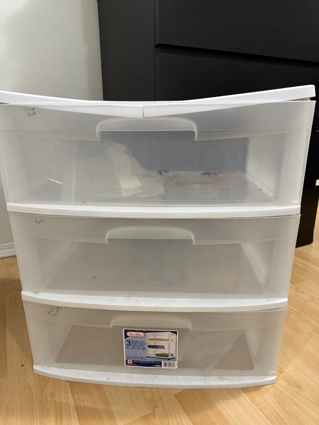 Three-drawer Sterilite storage unit - photo 2
