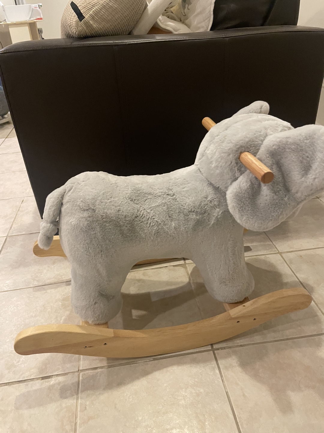 Pottery Barn Plush Rocker - Elephant - photo 3