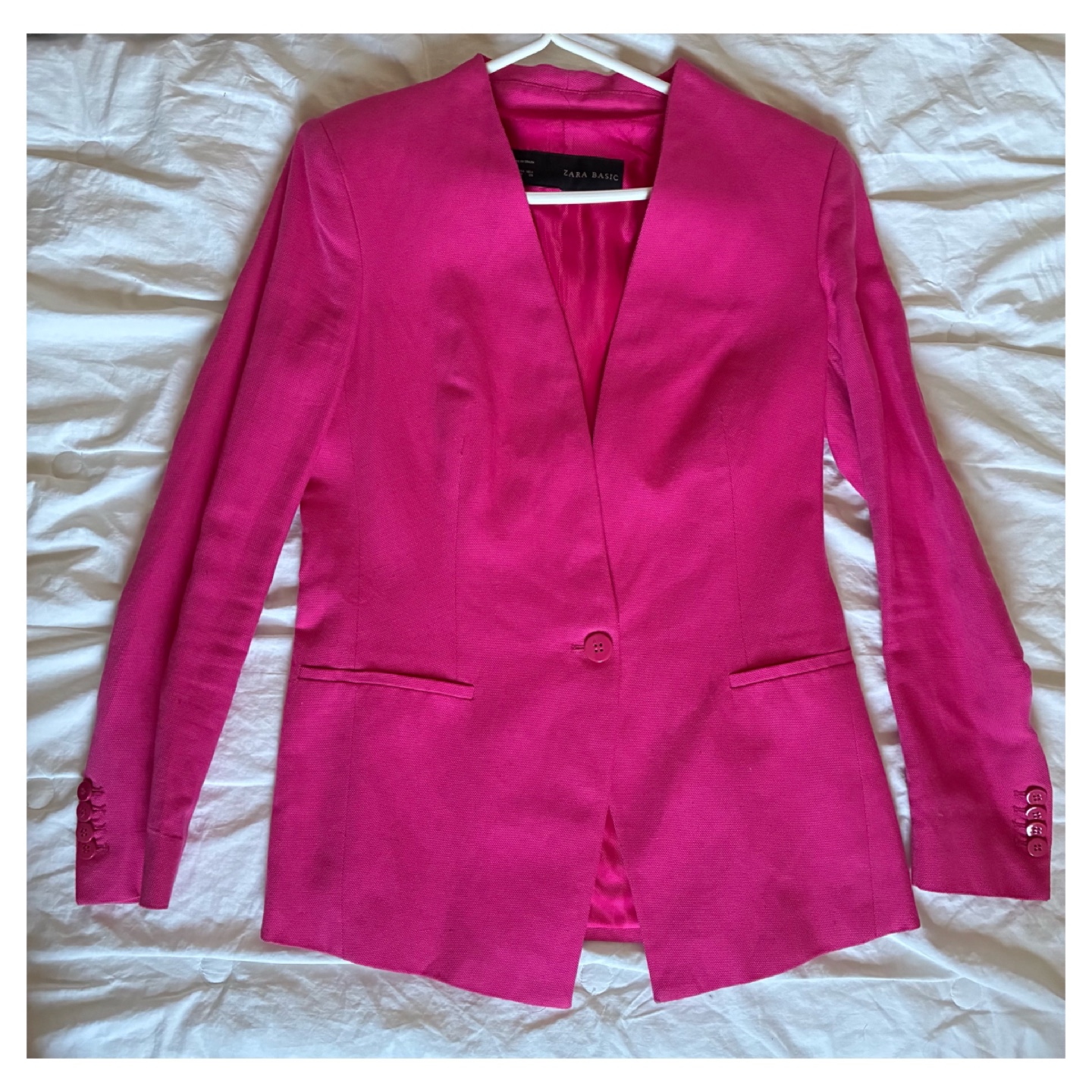 Zara Basic Pink Blazer - Size M