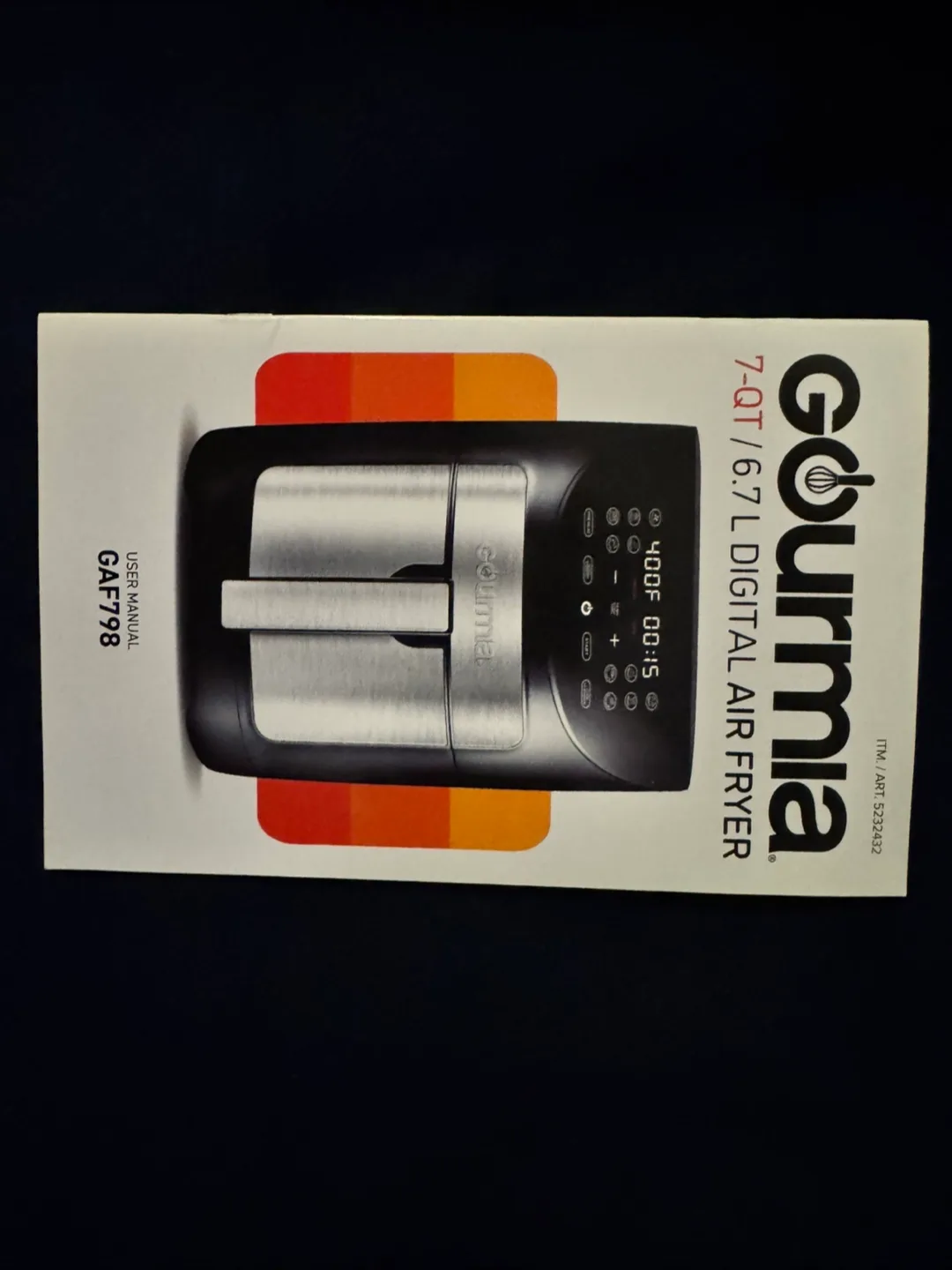Gourmia 7-Qt Digital Air Fryer GAF798 image indicator(3)