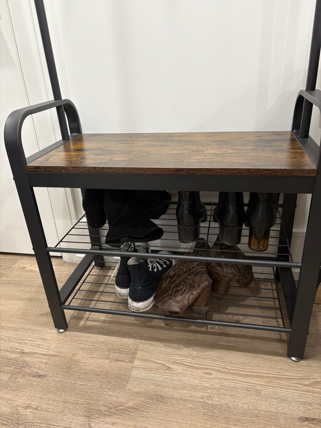 Hall Tree with Bench and Shoe Rack - photo 5