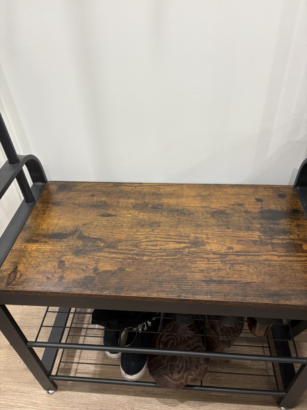 Hall Tree with Bench and Shoe Rack - photo 3