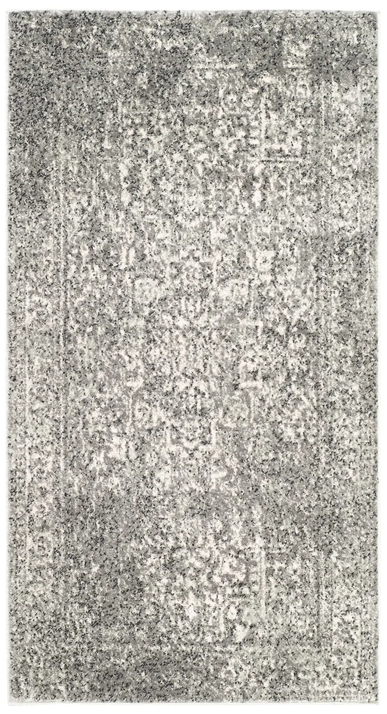 SAFAVIEH Evoke Collection Accent Rug - 2'2" x 4', Grey & Ivory thumbnail