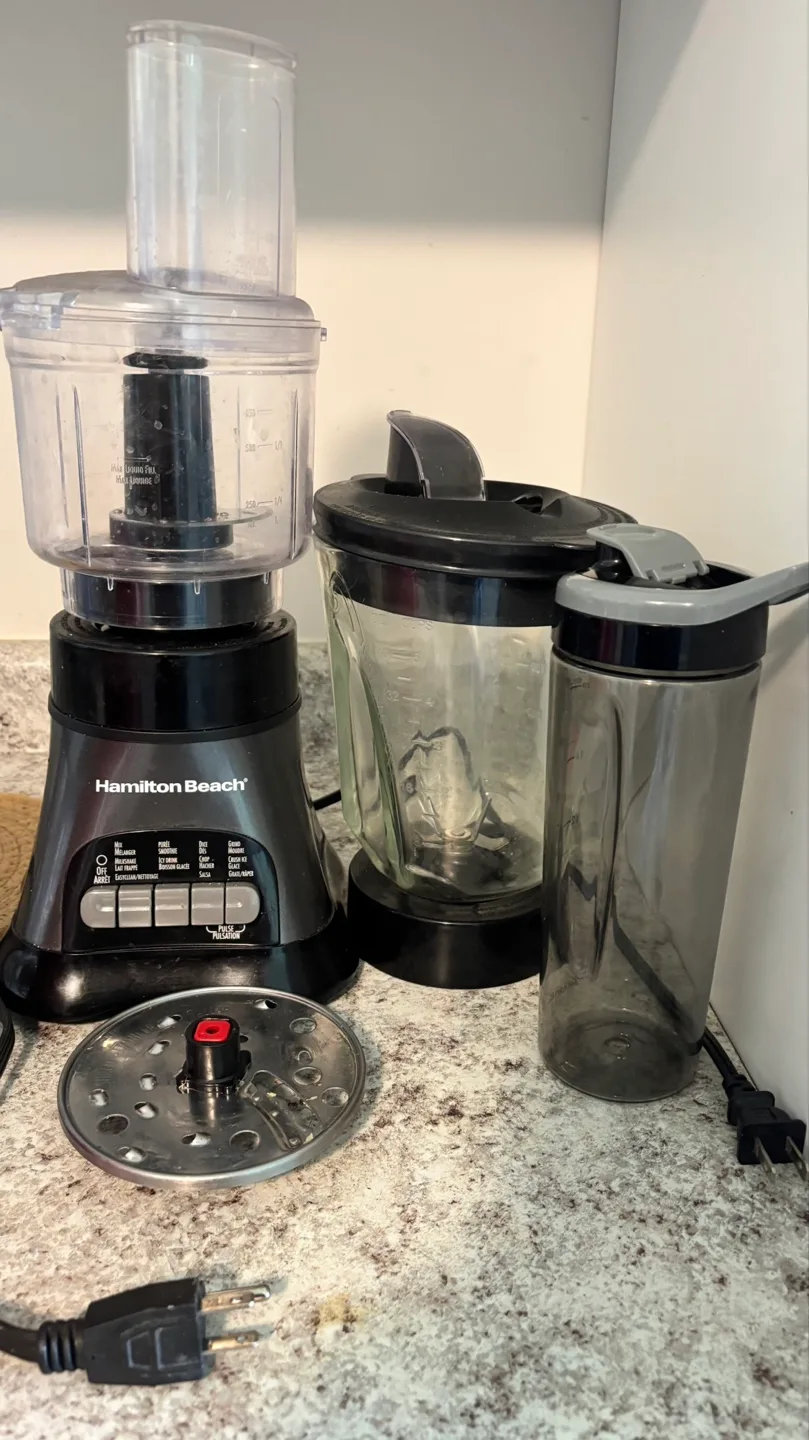 Hamilton Beach Food Processor with Blender and Travel Cup thumbnail
