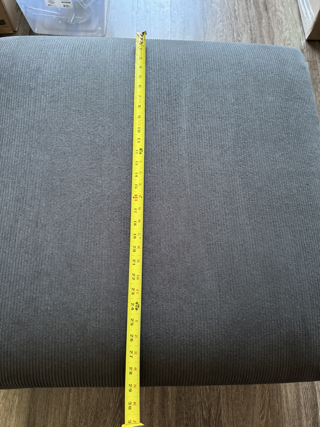 Dark Grey Fabric  Ottoman - photo 2