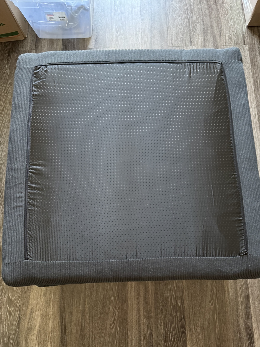 Dark Grey Fabric  Ottoman - photo 5