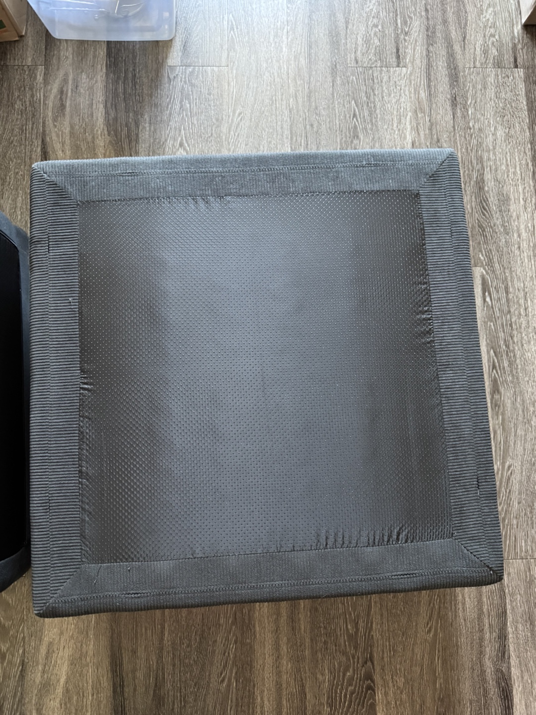Dark Grey Fabric  Ottoman - photo 4