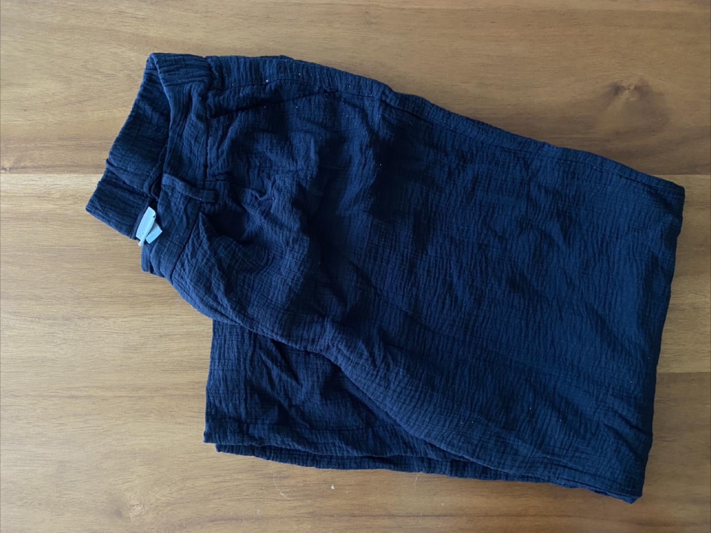Women's black cotton slacks