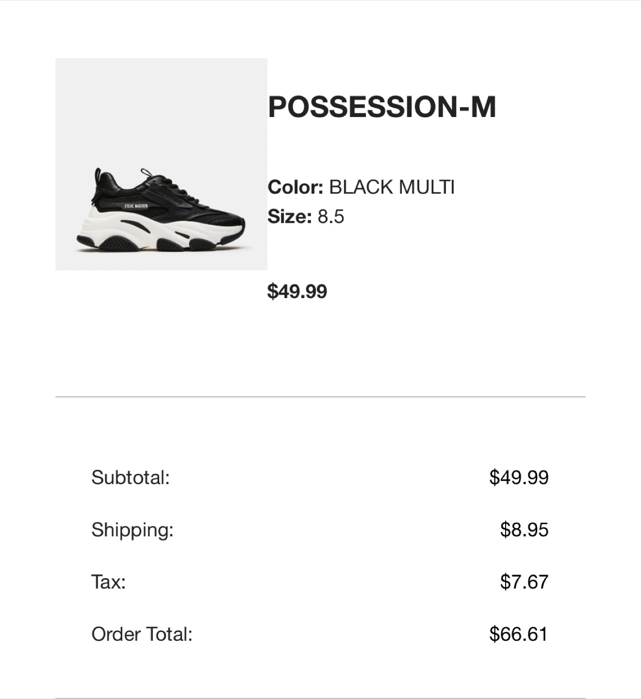 POSSESSION-M BLACK MULTI sneakers - photo 5